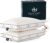 Pacific Coast Goose Feather and Down Bed Pillows for Side and Back Sleepers, King Size Set of 2, 100% Organic Cotton Fabric, Firm Pillows, Gusseted Pillows of Hotel Collection