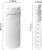 4 in 1 Travel Dispenser, 4 Pack 30ML/1OZ Travel Bottles with Stickers for Toiletries, Leak Proof Travel Size Containers, Portable for Shampoo Lotion Conditioner Cream White