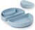 Miniware Baby Plate with Suction, Foldable Silicone Toddler Plate for Travel, Baby Suction Plate, Dishwasher Safe, BPA Free, Self Feeding Silicone Plate for Babies & Toddlers, Chickory Silifold
