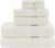 Madison Park Organic 100% Cotton Bathroom Towel Set, Hotel & Spa Quality Highly Absorbent, Quick Dry, Include for Shower, Handwash & Facial Washcloth, Multi-Sizes, Ivory