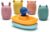 LITTLE RAWR Silicone Bath Toys for Babies 6-12 Months, Easy-to-Dry Detachable Animal Squirt Toys & Floating Boat Set for Toddlers 1-3, Soft Food-Grade Sensory Water Toys for Bathtub, Pool & Beach
