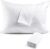 FAUNNA 600TC 100% Cotton Pillow Protectors, Standard Size (20×26), 4 Pack, Oeko-TEX Certified, Hotel Grade Pillow Cover with Silent Zipper, Zip Up Pillow Cases, White