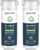 GLACIER FRESH Water Filter Compatible with XWFE (Built-in CHIP), Replacement for GE XWFE, XWF Refrigerator Water Filter NSF/ANSI 42 Certification Pack of 2