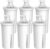 Waterdrop C06 Replacement for Brita® Filters Classic OB03, NSF Certified Pitcher Water Filter, Reduces Lead, Chlorine, Compatible with Brita® Pitchers and Dispensers, 6 Pack