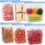 SPLF 6 Pack Stand-Up Reusable Gallon Freezer Bags Dishwasher Safe, Extra Thick 1 Gallon Leakproof Food Storage Bags, BPA and Silicone Free Freezer Bags for Meal Prep, Bread, Veggies, Home Organization