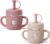 Fimibuke Sippy Cups for Toddlers, 10 OZ Spill Proof Kids Cup, Leak Proof Stainless Steel Tumbler with Handle, Silicone Straw & Sleeve, BPA Free Dishwasher Safe Girl Boy Kids Water Bottle, 2 Packs