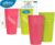 Dr. Brown’s Milestones Cheers 360 Spoutless Transition Cup, Travel Friendly and Leak Free Sippy for Babies and Toddlers, Green and Pink, BPA-Free, 10 oz/300 mL, 9m+