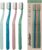 Jordan* ® | Green Clean Manual Toothbrush | Sustainable, Scandinavian Design, Soft Bristles, Mixed Colors | 4 Units
