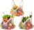 Ahyuan Reusable Cotton Mesh Grocery Bags Cotton String Bag Net Shopping Mesh Bags Pack of 3 (Beige)