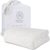 Threadmill Luxury Cotton Blankets for Queen Size Bed | All-Season 100% Cotton Queen Size Blanket | Herringbone Cozy, Soft Breathable Fall Thermal Blanket fits Full Size Bed | Tusk White