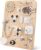 Pithfor Wooden Montessori Busy Board, Montessori Sensory Activity Board Toys for Kids Toddler Baby Boys Girls, for Autism & ADHD Motor Skills