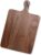 Muso Wood Walnut Cutting Board for Kitchen, Wooden Chopping Board with Handle to Hang, Square Bread Pizza Cheese Board, Charcuterie Board Used for Serving Platter 15.7×9.8 inch