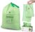SUPERBIO 8 Gallon Compostable Drawstring Kitchen Waste Bags,30.3 Liter, 30 Count, 1 Mil,Heavy Duty Food Waste Bags, BPI, Seedling and OK compost INDUSTRIAL