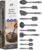 GIR: Get It Right 10-Piece Silicone Essentials Kitchen utensils set – Ladle, Spatula, Flip, Spoon & Spoonula – Non toxic cooking utensils for Nonstick Cookware, Cooking and Baking – Charcoal