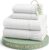 LANE LINEN Queen Sheets 100% Organic Cotton GOTS Certified Percale Weave Deep Pocket 4 Piece Soft Breathable Cooling Lightweight All Season Machine Washable Crisp – White