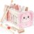 Joyreal Montessori Toys for 1 Year Old Girl Gift – Pink Wooden Hammering Pounding Toy with Xylophone & Fishing Game – Toddler Learning Activities for Kids 1+ 2 3 Year Old Christmas Birthday Gifts