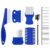 WRW 7 Pack Flea Comb,Stainless Steel Dog Cat Grooming Combs with Rounded Tooth for Remove Fleas Lice Eggs, Double Sided Tear Stain Remover, Dematting Tool for All Types of Small, Medium, Large Pets