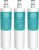AQUA CREST 3US-PF01 Under Sink Water Filter, Replacement for Advanced Filtrete® 3US-PF01, 3US-MAX-F01 Water Filter, Delta RP78702, Manitowoc K-00337, K-00338, HF20 HF25 HF27, NSF 42 Certified, 3 Pack
