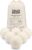 Molly’s Suds Wool Dryer Balls | XL, Premium Organic Fabric Softener, Hypoallergenic, Hand-Felted, Reusable, Reduce Drying Time | White, Set of 6