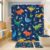 4 PCS Kids Dinosaur Shower Curtain Set, Kid Boys Bathroom Set, 72Wx72H Cartoon Dino Cute Funny Complete Bathroom Decor Non-Slip Bath Rug Toilet Lid Cover U Shape Mat Accessories with 12 Hooks