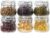 BJONKZ 6 Pack 17 oz Glass Jars with Airtight Lids – Food Storage Containers with Preserving Seal Wire Clip Fastening, Glass Canisters for Kitchen Canning Flour, Cereal, Sugar, Beans (17oz*6)