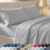 California Design Den Soft 100% Cotton Sheets Queen Size Set, 400 TC Good Housekeeping Award Winner, Silky Smooth Sateen with Deep Pockets, Breathable and Durable Cotton Bedding Set – Light Grey