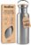 Bambaw Stainless Steel Insulated Water Bottle 32 oz, Stainless Steel Water Bottles 32 oz with Handle & Wide Mouth, Rust-Resistant Metal, Durable & Great for Travel (Natural Steel)