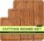 ROYAL CRAFT WOOD Wooden Cutting Boards for Kitchen Meal Prep & Serving – Bamboo Non Toxic Cutting Board Set with Deep Juice Groove Side Handles – Charcuterie & Chopping Butcher Block for Meat (3 Pcs)