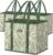 BALEINE 3Pk Reusable Grocery Bags, Foldable Shopping Bags for Groceries with Reinforced Bottom & Handles (Antique Foliage)