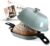 Krustic Enameled Cast Iron Dutch Oven for Professional Sourdough Bread Baking | 5.5 Quart Loaf Size Oval Cookware Pot with Lid | Triple-Layer Enamel Coating Pan with Non Stick Silicone Mat | Sea Salt