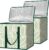 BALEINE 2Pk Insulated Reusable Grocery Bags, Collapsible Cooler Bag for Groceries, Heavy Duty Large Insulated Bag (16”x9”x13”, Antique Foliage)