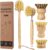 5 Pack Bamboo Dish Brush Set, Wooden Dish Brush with 14’’ Bottle Brush, Natural Kitchen Scrub Brush for Dishes Pots, Pans, Sinks, Woks, Vegetables