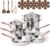 CAROTE 21pcs Tri-Ply Stainless Steel Cookware Set, Pots and Pans Set, Non Toxic Induction Kitchen Cooking Sets, Cookware Collection, Mirror Polish, Gold