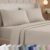California Design Den Thick and Natural 100% Cotton Sheets Queen Size Set – 1000 Thread Count Sateen, Deep Pocket Queen Sheets, Durable Bedding Set – Beige (Sand Tone)