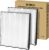 KNKA Genuine Air Purifier Replacement Filter for APH4000, 2-Pack High-Efficiency & Activated Carbon Filters, Captures Allergens, Odors, Dust & Pollen, Standard Filter – White