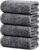Tens Towels Pack of 4 Extra Large Bath Towels 30 x 60 Inches, 100% Cotton, Larger & Lighter Weight, Quicker to Dry, Super Soft and Absorbent, Perfect for Bathroom, Dark Grey