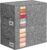 60L Blanket/Comforter Storage Bag w/Rigid Side & Bottom Support, Stackable Clothes Storage Bin for Sweaters Bedding Sets Quilts Pillows, Closet Organizer, 21.7×14.2×11.8in, 2 Pack, Gray